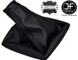 BLACK STITCH MANUAL LEATHER GEAR GAITER BOOT FITS FORD C MAX FL 2007-2010
