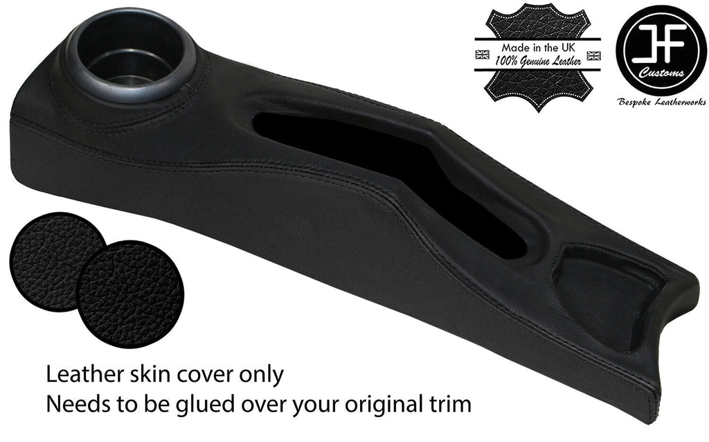 BLACK BLACK CENTRE CONSOLE TRIM LEATHER COVER FITS BMW MINI R50 R52 R53 04-06