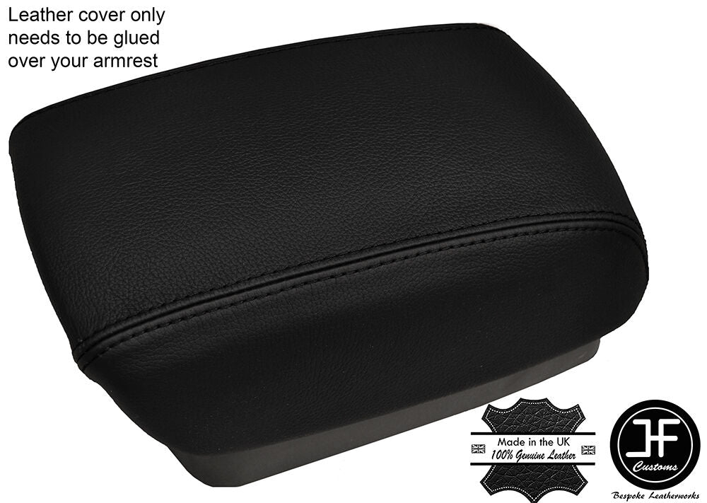 BLACK STITCHING ARMREST LID LEATHER COVER FITS KIA CARENS MK3 2006-2012