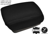 BLACK STITCHING ARMREST LID LEATHER COVER FITS KIA CARENS MK3 2006-2012
