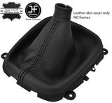 BLACK STITCH TOP GRAIN LEATHER MANUAL GEAR GAITER FITS HYUNDAI i30 2007-2011