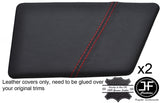 RED STITCH 2X DOOR CARD TRIM LTHR COVERS FITS ALFA ROMEO SPIDER S1 S2 S3 105