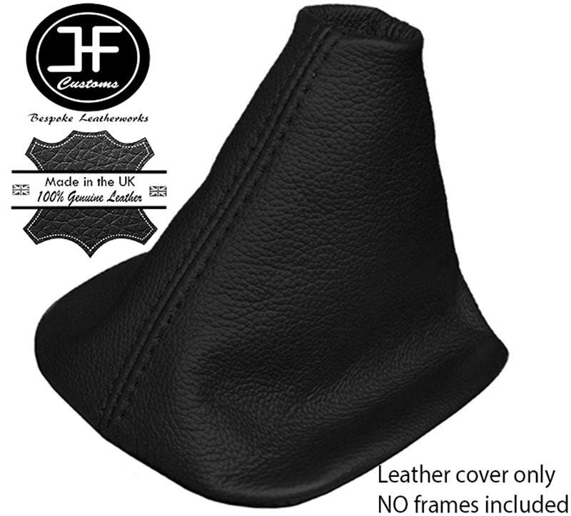 BLACK GENUINE LEATHER MANUAL GEAR GAITER FITS PEUGEOT 407 2004-2010 CUSTOM NEW
