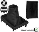 BLACK STITCH LEATHER AUTOMATIC GEAR  + PLASTIC FRAME FOR SUBARU IMPREZA 16-19