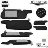 LIGHT GREY CROSS STITCH LEATHER 2X SUN VISOR COVERS FITS DATSUN 280ZX 1979-1983