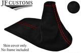 RED STITCH PU SUEDE GEAR GAITER FITS PORSCHE BOXSTER CARRERA 911 996 986 97-04