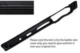 BLACK STITCH LOWER DASH DASHBOARD LEATHER SKIN COVER FITS BMW E3 CUSTOM NEW