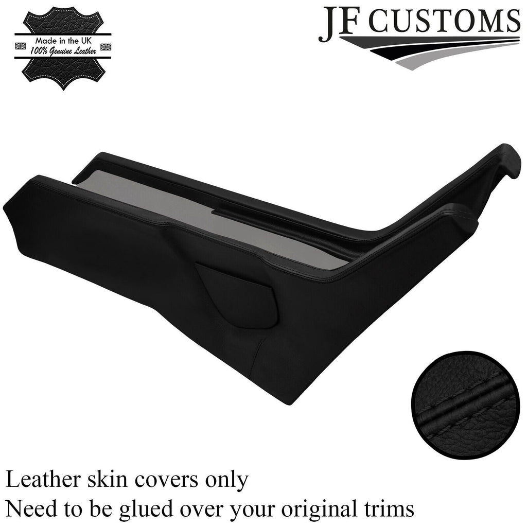 BLACK STITCH 2X CENTER CONSOLE SIDE TRIM COVER FOR JENSEN INTERCEPTOR MK2 69-76