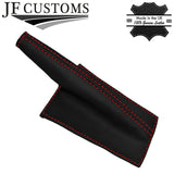 RED STITCH LEATHER GAITERS+PLASTIC FRAME FOR MINI CLASSIC ROVER AUSTIN MORRIS