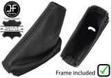 BLACK STITCH LEATHER HANDBRAKE + METAL FRAME FOR LAND ROVER DISCOVERY MK1 MK2