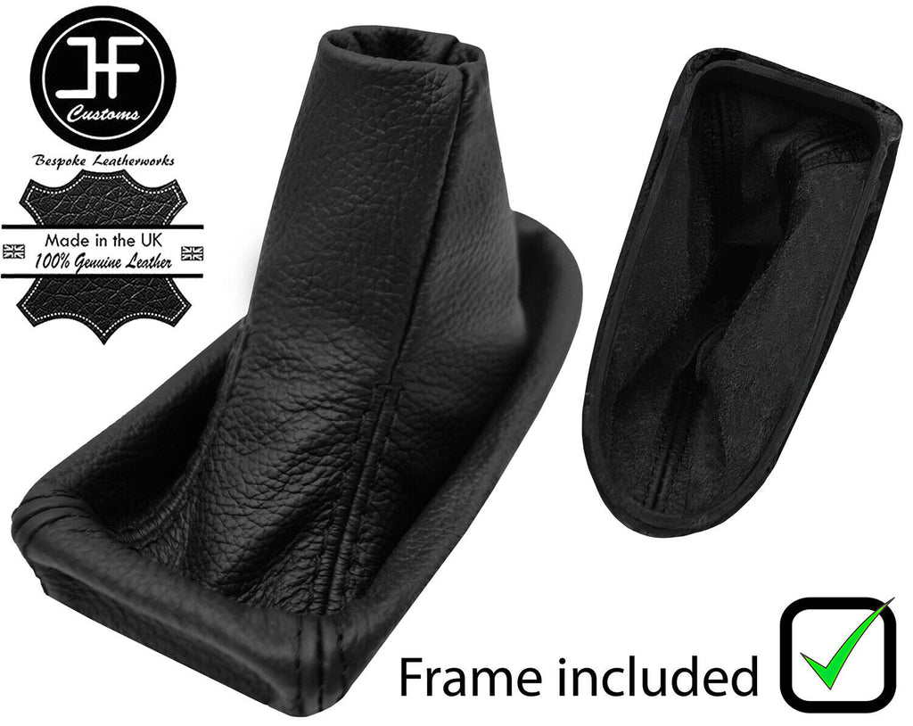 BLACK LEATHER AUTOMATIC GEAR GAITER+PLASTIC FRAME FOR MERCEDES CLS W219 04-10