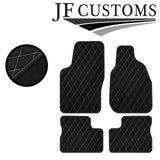 WHITE DIAMOND STITCH VINYL 4XTAILORED FLOOR CARPETS FITS VAUXHALL CALIBRA 89-97