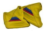 FITS BMW E30 E32 E34 E36 E46 Z3 E39 TRI STRIPES LEATHER YELLOW CUSTOM NEW