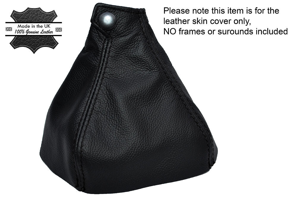 BLACK STITCHING MANUAL LEATHER GEAR GAITER FITS LEXUS IS200 IS220 IS250 06-13