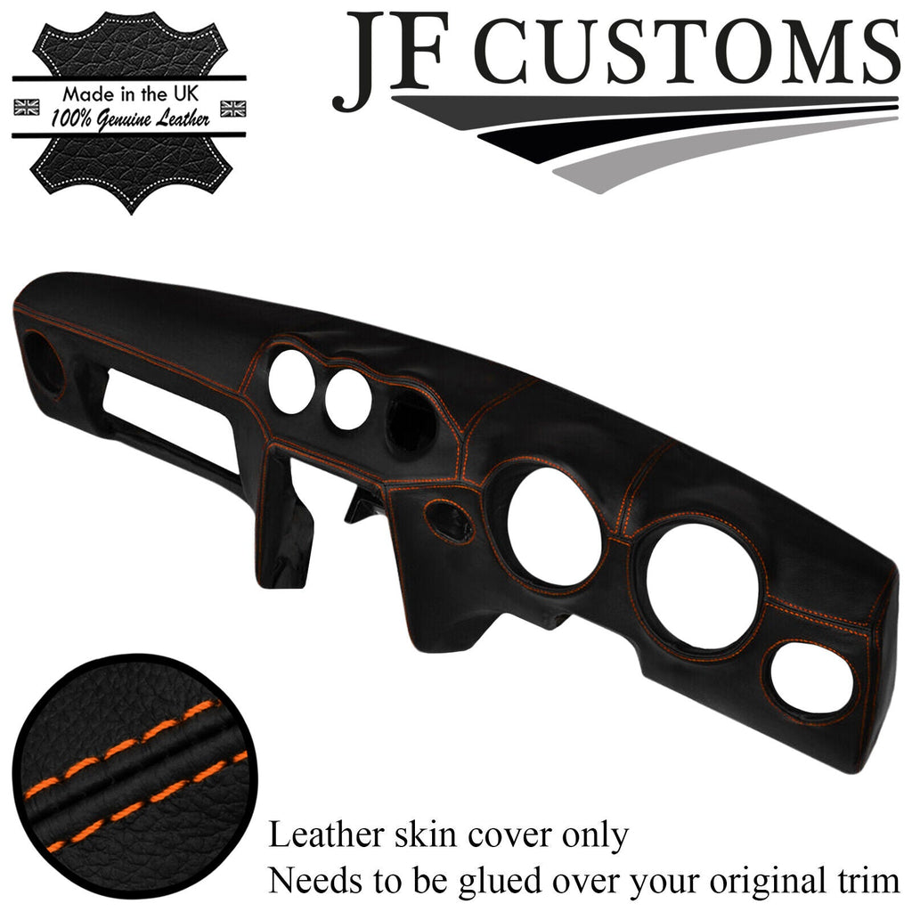 ORANGE STITCH DASH DASHBOARD LEATHER COVER FITS DATSUN 240Z 260Z 1970-1974