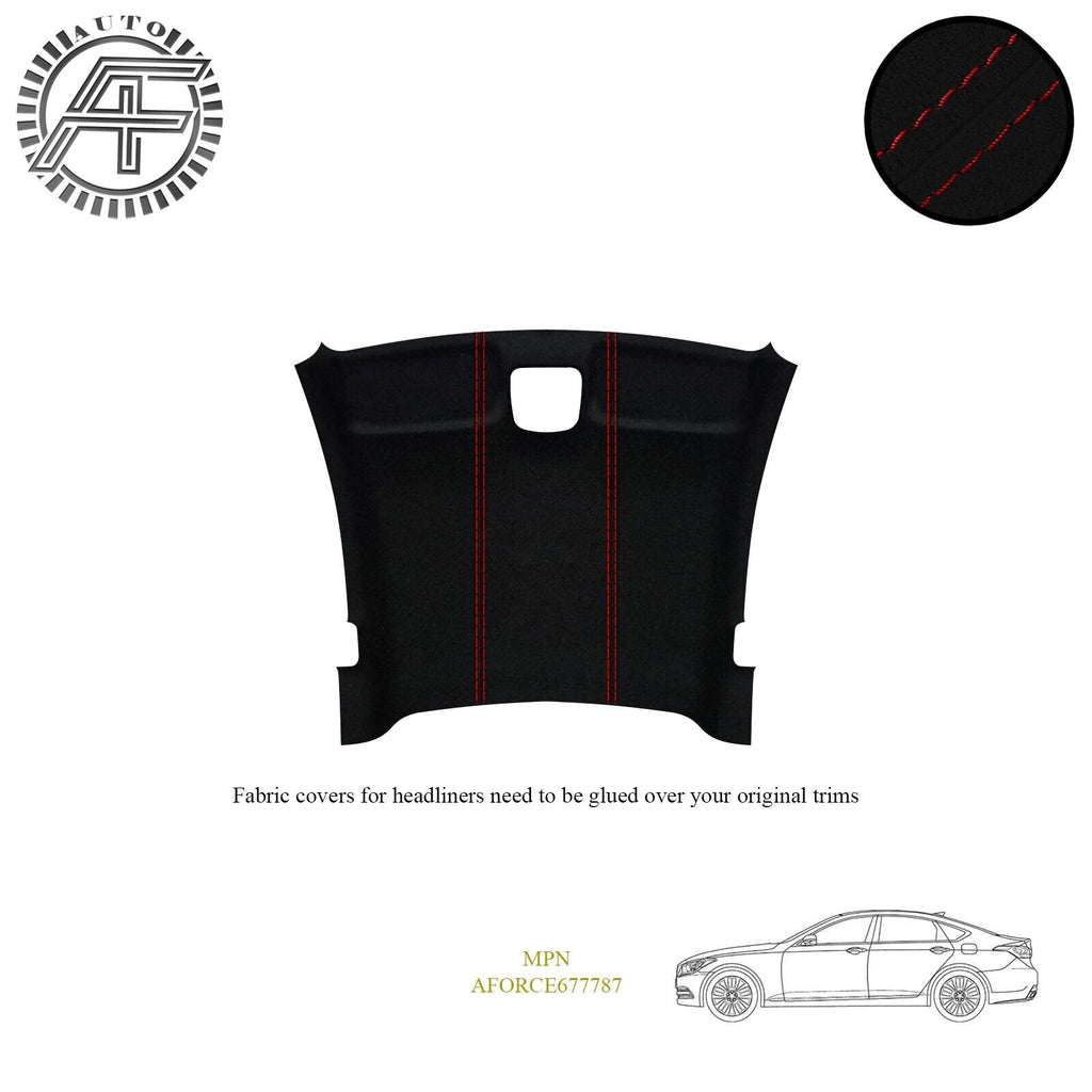 LUXE SUEDE HEADLINER COVER FITS HYUNDAI GENESIS MK2 4 DOOR SEDAN 2013-2016