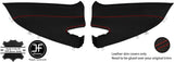 RED STITCH 2X REAR QUARTER PANEL LEATHER COVERS FITS CHRYSLER CROSSFIRE 03-08