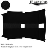DSG2 BLACK STITCH LUXE SUEDE HEADLINER COVER FOR BMW E81 04-13 HATCHBACK 3DR