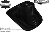 WHITE STITCH MANUAL LEATHER GEAR GAITER FITS VW GOLF MK4 BORA GTI TD TDI