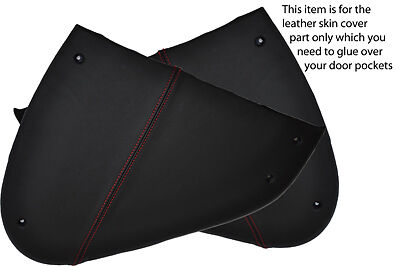 red stitch FITS SMART FORTWO PULSE PASSION PURE 98-07 2X DOOR POCKETS COVERS