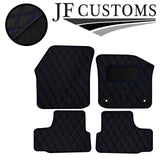 BLUE  DIAMOND STITCH VINYL 4X TAILORED FLOOR CARPET FOR VW UP 5DR 12-21 JF1