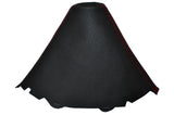 RED STITCH LEATHER MANUAL GEAR GAITER COVER FITS AUDI Q5 8R 08-13+ CUSTOM NEW