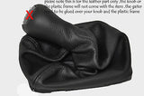 FITS MERCEDES CLK W208 GEAR GAITER KNOB COVER BLACK LEATHER MANUAL CUSTOM NEW