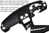 BLACK STITCH TOP DASH DASHBOARD SKIN COVER FITS MAZDA MX5 MK2/2.5 MIATA 98-05