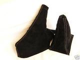 FITS ROVER 200/25/MG ZR ZT BLACK GEAR&HANDBRAKE 96-02 SUEDE CUSTOM NEW
