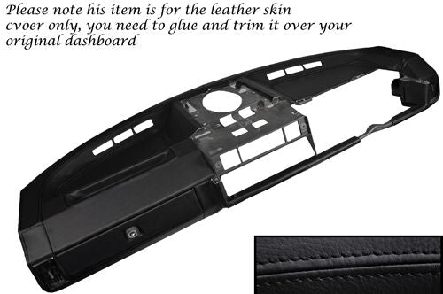 BLACK STITCHING FITS TRIUMPH TR7 TR8 76-81 DASH DASHBOARD LEATHER COVER ONLY
