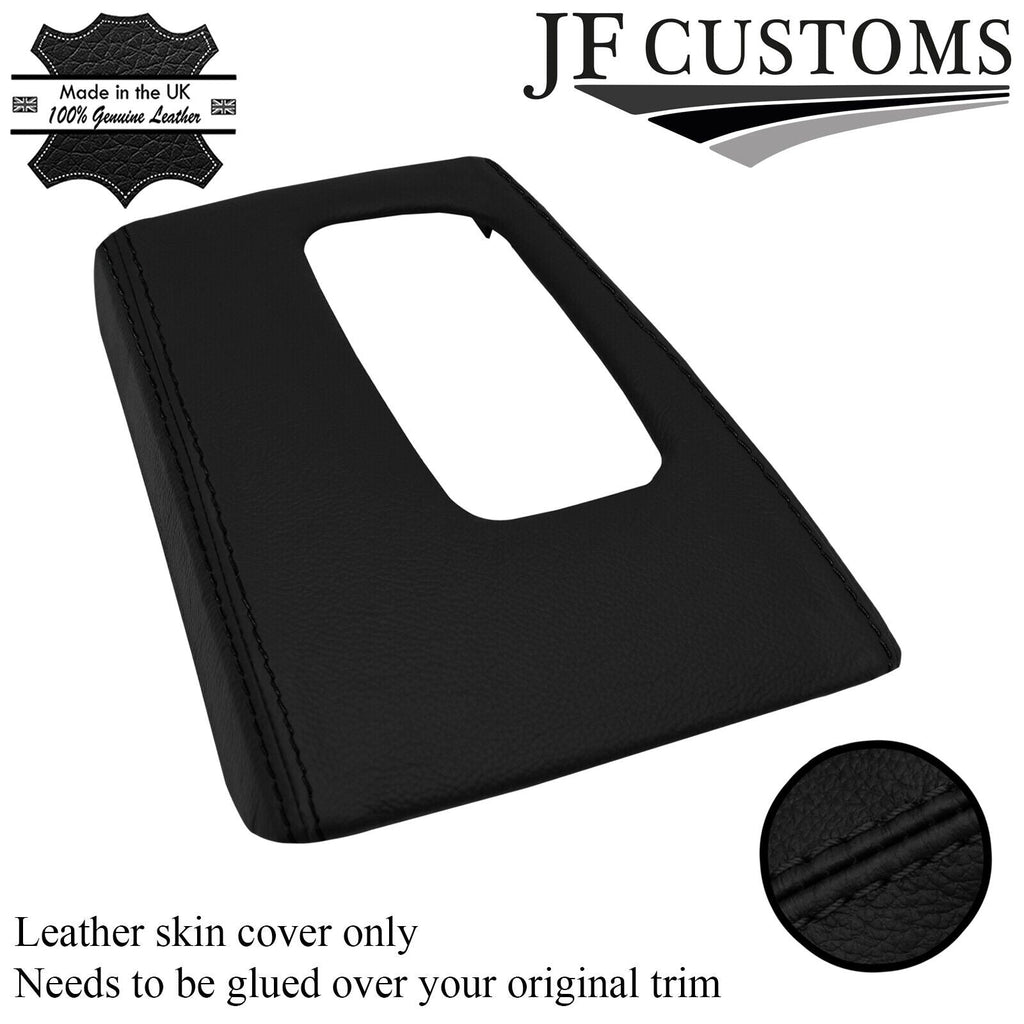 BLACK STITCH LEATHER AUTO GEAR SURROUND COVER FOR JEEP CHEROKEE KJ 02-07