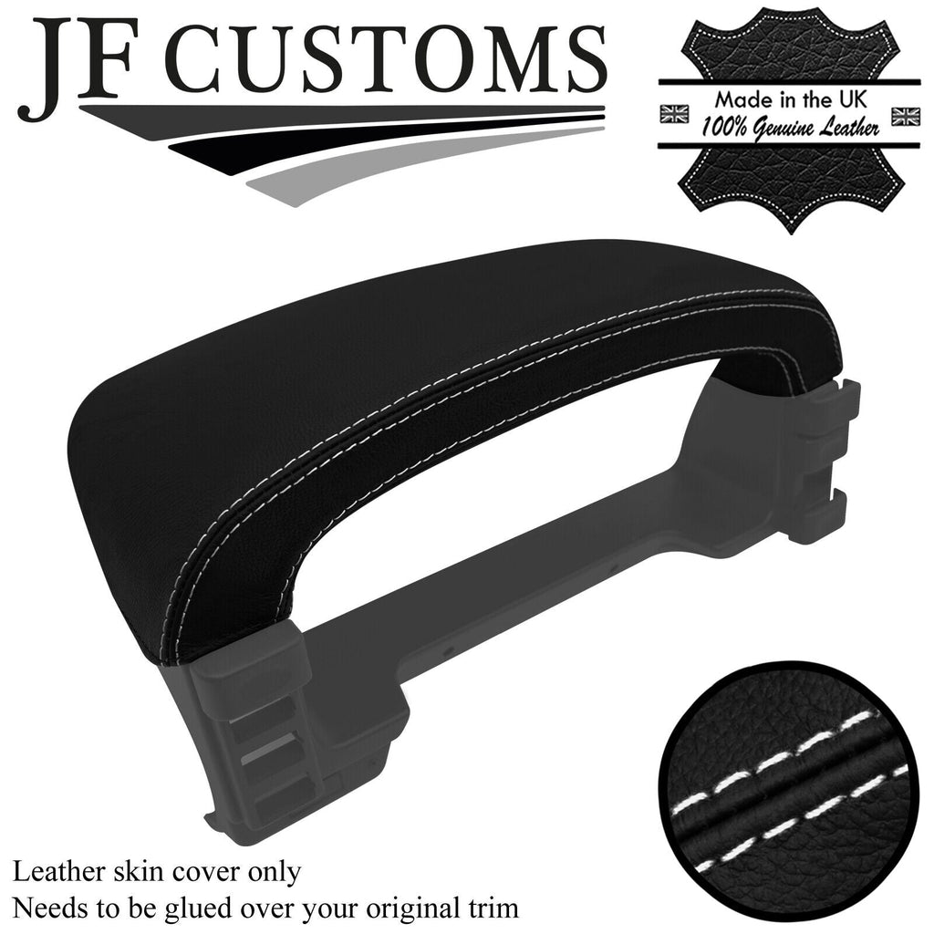 WHITE STITCH LEATHER SPEEDO BINNACLE COVER FOR LAND ROVER DISCOVERY MK2 96-04