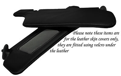 WHITE STITCH FITS NISSAN SKYLINE R33 92-98 GTS  GTR 2X SUN VISORS LEATHER COVERS