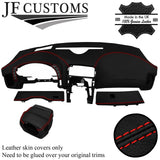 RED STITCH LEATHER COVERS FOR CORVETTE C6 05-13 FULL INTERIOR RECOVERY KIT
