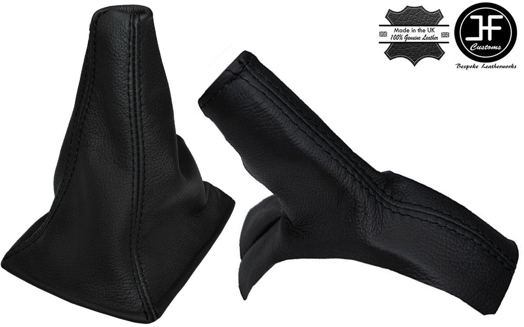 BLACK STITCHING LEATHER GEAR & HANDBRAKE GAITER FITS TOYOTA CELICA 1999-2005