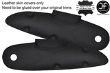BLACK STITCH 2X DOOR CARD TRIM LEATHER COVER FOR LOTUS ELISE S1 96-01 STYLE 2