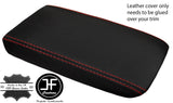 RED STITCHING LEATHER ARMREST LID COVER FITS SKYLINE R34 GTR GT-T 1998-2002