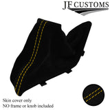 YELLOW STITCH SUEDE HANDBRAKE GAITER FOR BMW 1 F20 F21 2011-2018 CUSTOM NEW