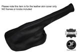 BLACK STITCHING LEATHER HANDBRAKE GAITER OVER RUBBER FITS FORD 100E CUSTOM NEW