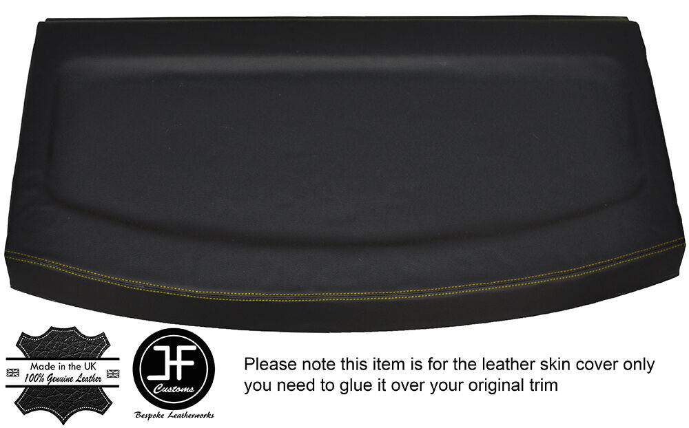 YELLOW STITCH REAR PARCEL SHELF LEATHER COVER FITS VW GOLF MK5 V 03-09 5 DOOR