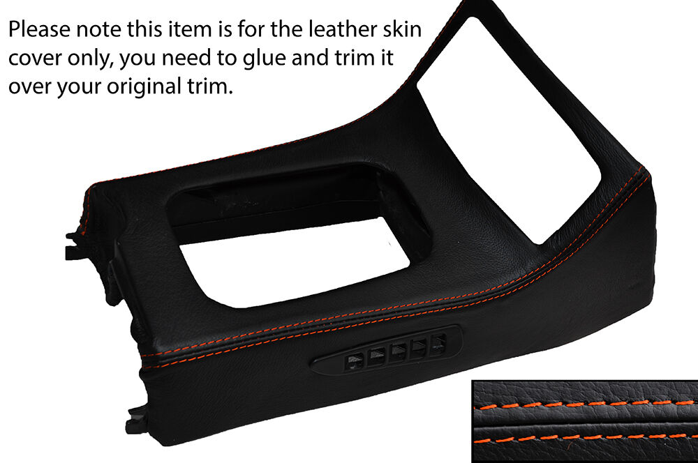 ORANGE STITCH GEAR SURROUND LEATHER SKIN COVER FITS HONDA CRX DEL SOL 92-97