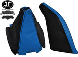 SKY BLUE  BLACK LEATHER GEAR GAITER&HANDBRAKE GAITER FOR MAZDA MX5 MK2 NB 01-05
