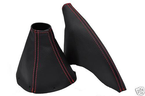 FITS TOYOTA SUPRA 93-02 GEAR HANDBRAKE GAITER RED STITCH CUSTOM NEW MADE IN UK