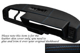 BLUE STITCHING FITS  FIAT X1/9 X19 DASH DASHBOARD LEATHER SKIN COVER ONLY