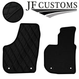 BLACK DIAMOND VINYL 4X TAILORED FLOOR CARPETS FOR SKODA SUPERB MK2 08-15 JF1