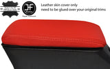 RED REAL TOP GRAIN LEATHER ARMREST COVER FOR FORD CORTINA MK5 1979-1982