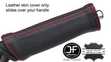 RED STITCHING LEATHER HANDBRAKE HANDLE COVER FITS NAVARA NP300 D23 2015-2017