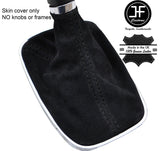 BLACK STITCH SUEDE MANUAL GEAR GAITER FOR VAUXHALL ASTRA MK6 J 2009-2015