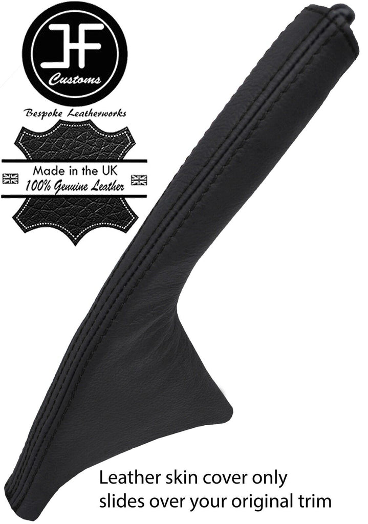 BLACK STITCHING TOP GRAIN LEATHER HANDBRAKE GAITER FOR TOYOTA CELICA MK7 99-05
