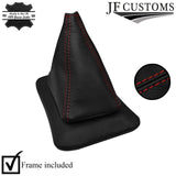 DARK RED STITCH LEATHER GEAR+SURROUND COVER+FRAME FOR MITSUBISHI STARION 82-89